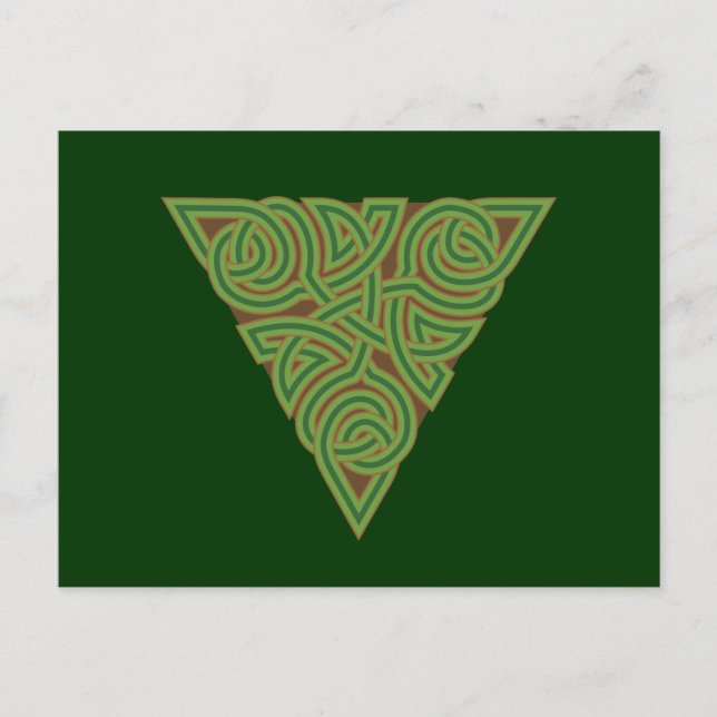 Arboreal Triangle Knot Postcard (Front)