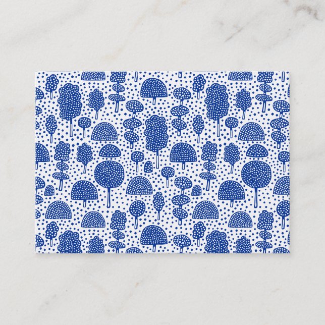 ‎Arboretum 230715 - Navy Blue on White Business Card (Front)