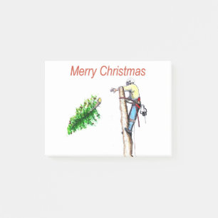 Arborist chainsaw tree surgeon Gift Christmas Post-it Notes