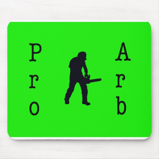 Arborist chainsaw tree surgeon Gift Present Mouse Pad (Front)