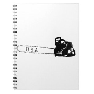 Arborist chainsaw tree surgeon Gift Present Notebook