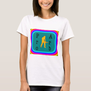Arborist chainsaw tree surgeon Gift Rainbow . T-Shirt