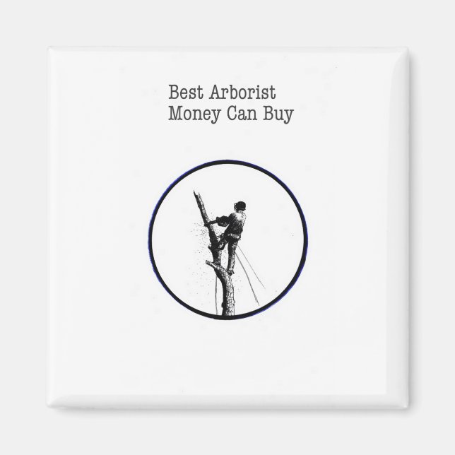 Arborist chainsaw tree surgeon magnet (Front)