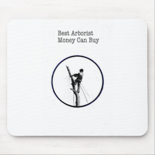 Arborist chainsaw tree surgeon mouse pad
