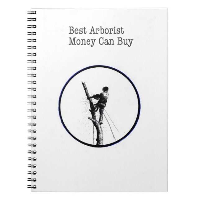 Arborist chainsaw tree surgeon notebook (Front)