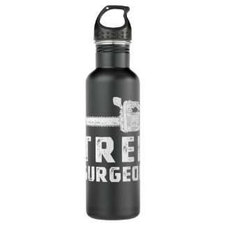 Arborist Chainsaw , Tree Work Lumberjack Tee Gift 710 Ml Water Bottle