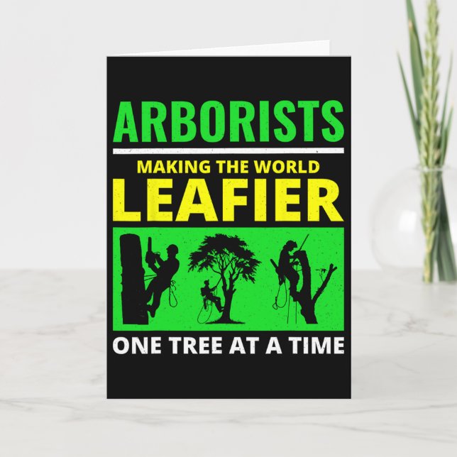 Arborist Dad Tree Lovers Arboriculture Tree Surgeo Card (Front)