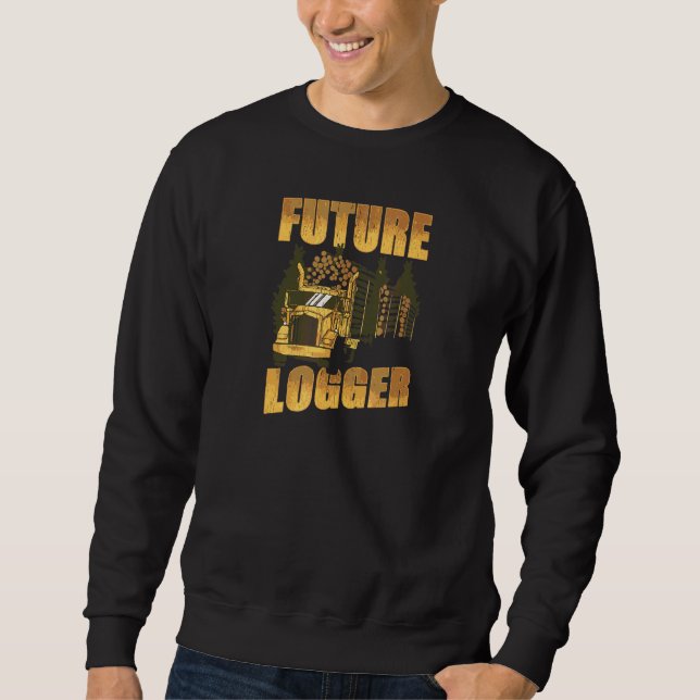 Arborist I Woodworker Chainsaw Logging Sweatshirt (Front)