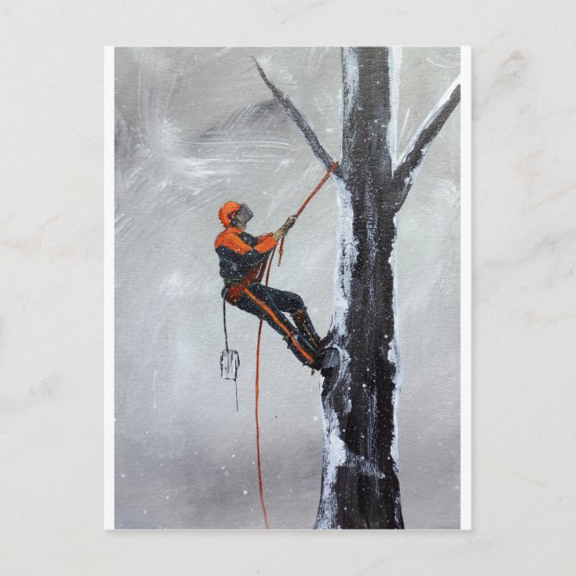 Arborist Long Haul Husqvarna Postcard (Front)
