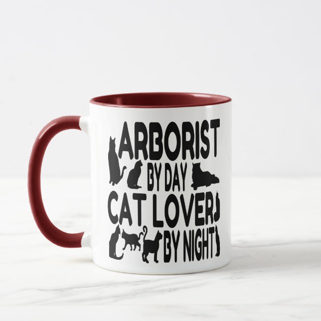 Arborist Loves Cats Mug (Left)