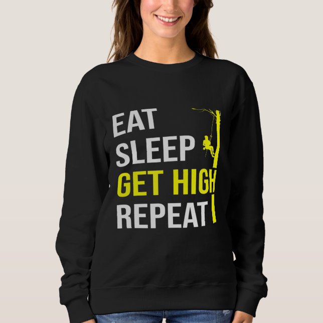 Arborist Lumberjack Tree Cutter Sweatshirt (Front)