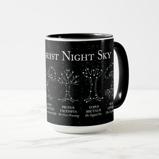 Arborist Night Sky Black 15 oz. Mug (Front Right)