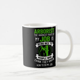 Arborist Tree Climbing Chainsaw Tree Surgeon Begin Coffee Mug