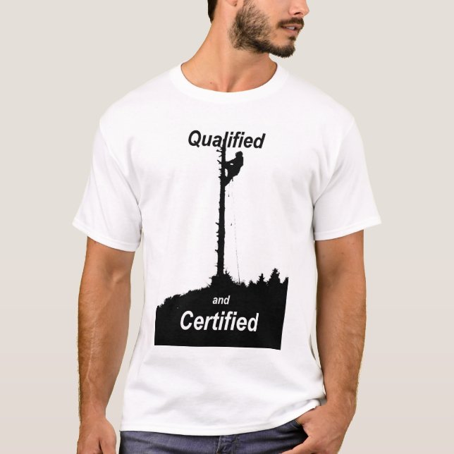 Arborist Tree Surgeon Chainsaw T-Shirt (Front)