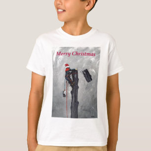 Arborist tree surgeon christmas card T-Shirt