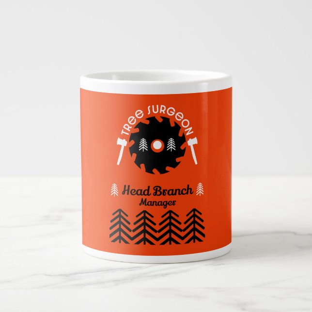  Arborist Tree Surgeon Large Coffee Mug (Front)