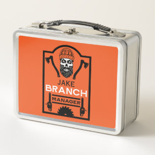 Arborist Tree Surgeon Metal Lunch Box