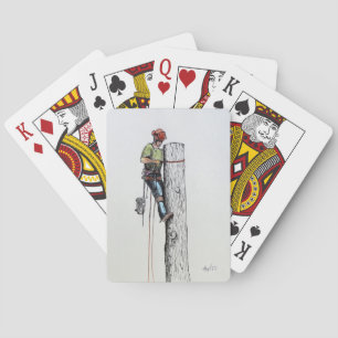 Arborist Tree Surgeon Playing Cards