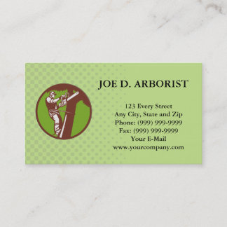 Arborist Tree Surgeon Trimmer Pruner Business Card