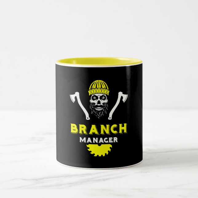  Arborist Tree Surgeon Two-Tone Coffee Mug (Center)