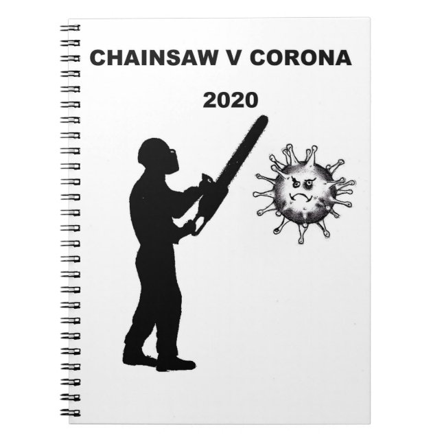 Arborist Tree Surgeon V Corona virus Notebook (Front)