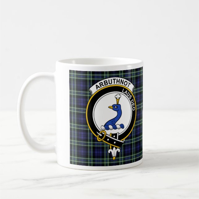 Arbuthnot Clan Badge Coffee Mug - Size 11oz (Left)