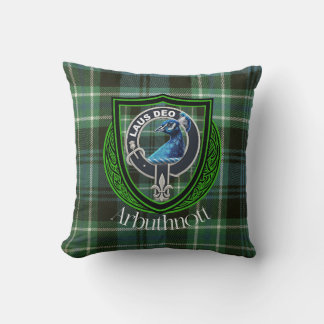 Arbuthnott Scottish Clan Tartan and Crest Cushion