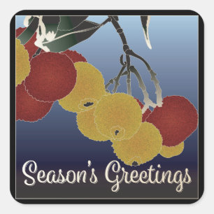 Arbutus Unedo Christmas Stickers