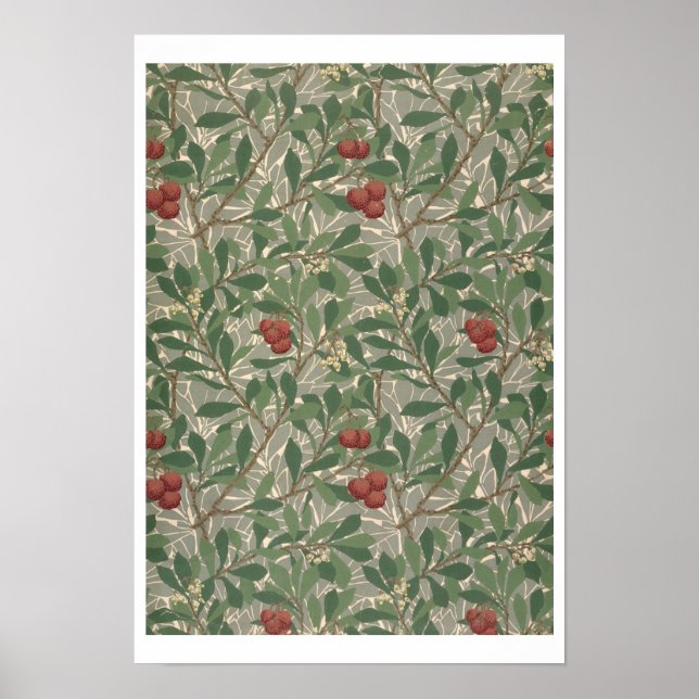 'Arbutus' wallpaper designed by Kathleen Kersey fo Poster (Front)