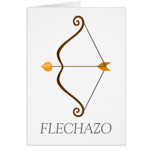 Arc and shoots with an arrow of Cupid. Sling