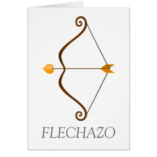 Arc and shoots with an arrow of Cupid. Sling