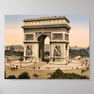 Arc de Triomphe, de l'Etoile, Paris, France classi Poster