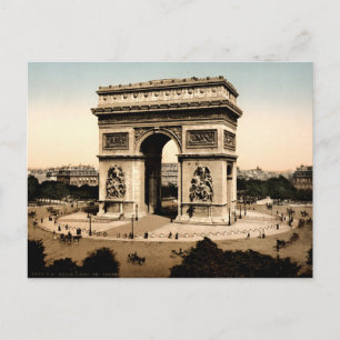 Arc de Triomphe de l'Étoile Paris France Postcard