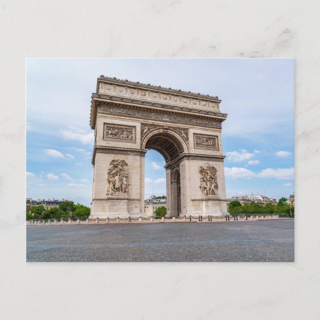 Arc de Triomphe in Paris, France Postcard (Front)