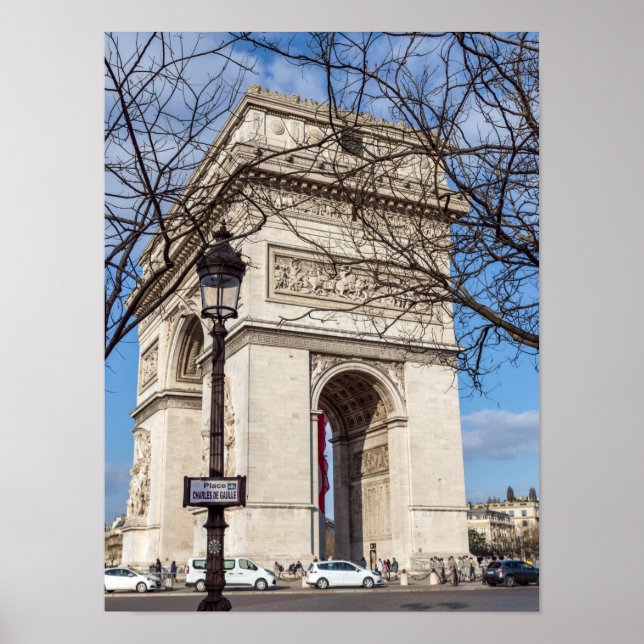Arc de Triomphe in Paris, France Poster (Front)