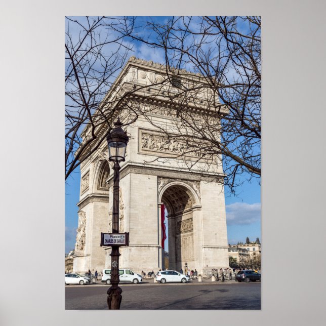 Arc de Triomphe in Paris, France Poster (Front)