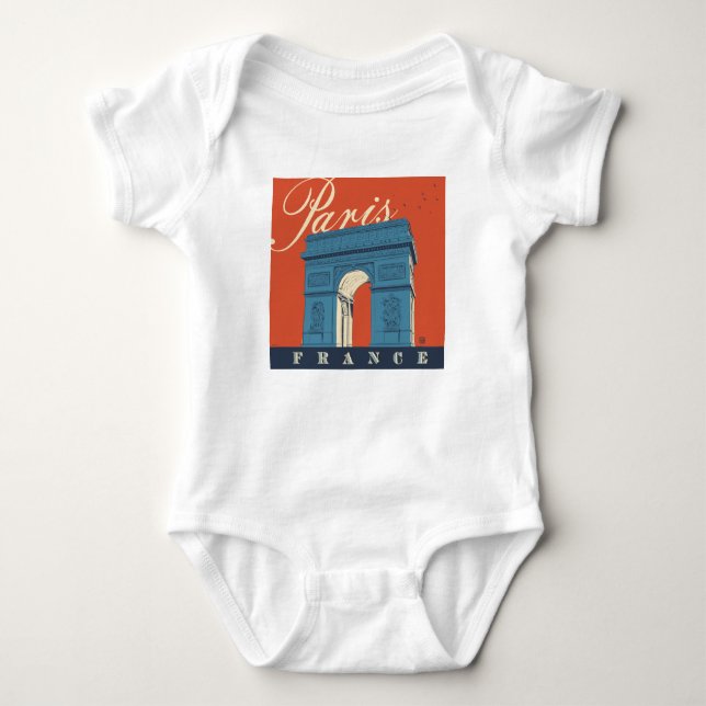 Arc de Triomphe | Paris, France Baby Bodysuit (Front)