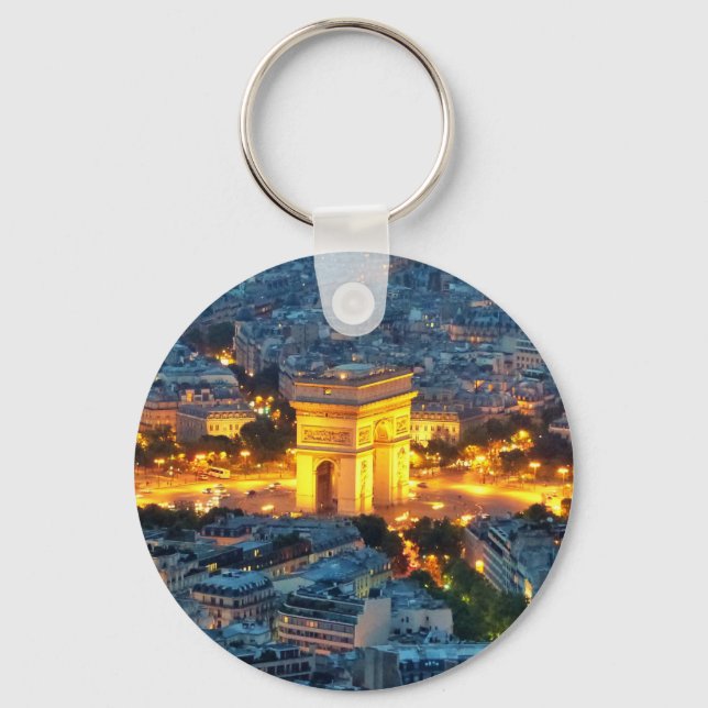 Arc de Triomphe, Paris, France Key Ring (Front)