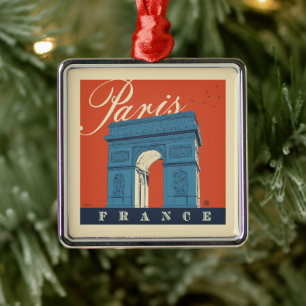 Arc de Triomphe   Paris, France Metal Ornament