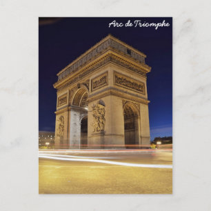 Arc de Triomphe, Paris, France Postcard