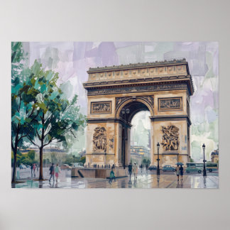 Arc de Triomphe, Paris, France Poster