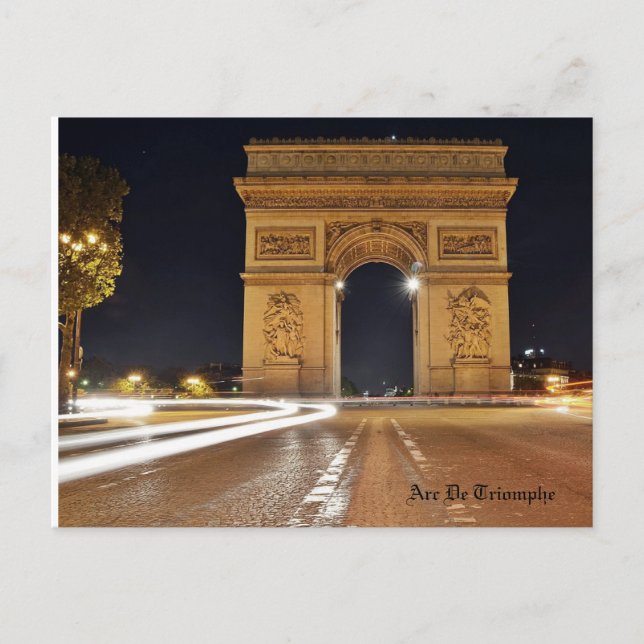 Arc De Triomphe,Paris Postcard (Front)
