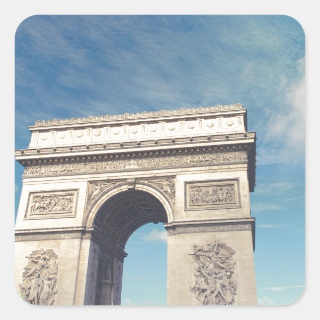 Arc de Triomphe Paris Square Sticker (Front)