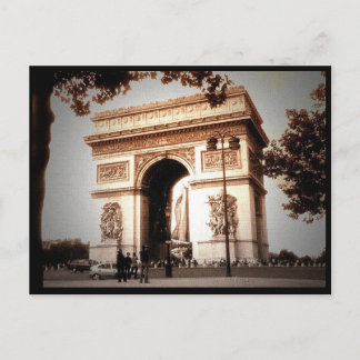 arc de triomphe postcard