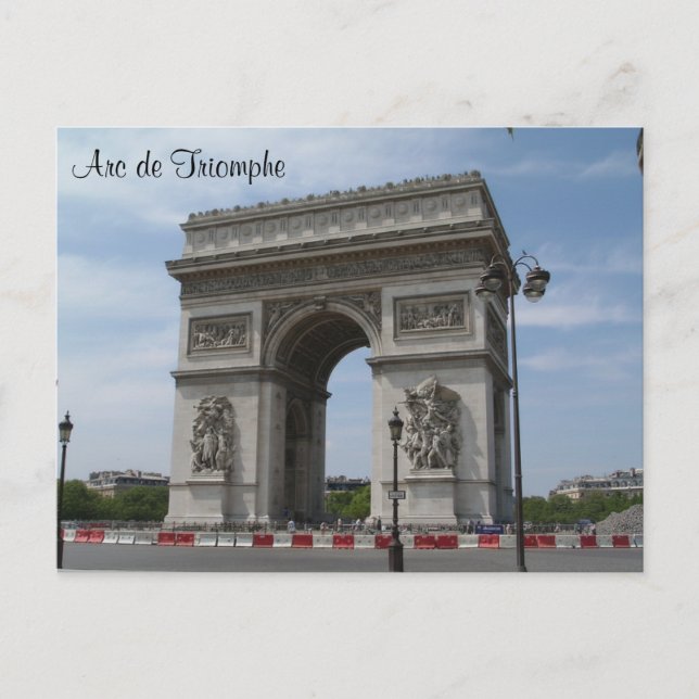 Arc de Triomphe Postcard (Front)