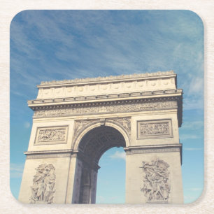 Arc de triomphe square paper coaster