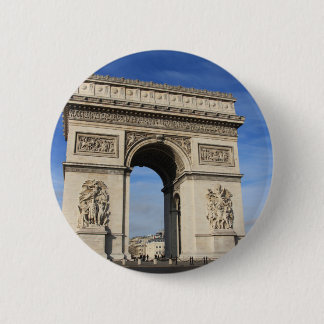 arc de triumph 6 cm round badge