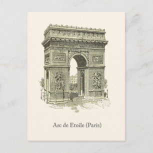 Arc de Triumphe, Paris, Etoile Postcard
