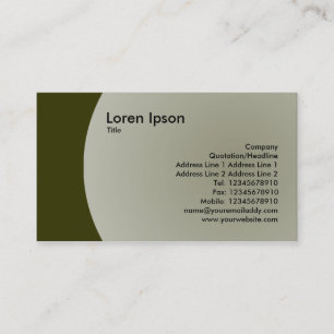 Arc Design - Murky Green Business Card