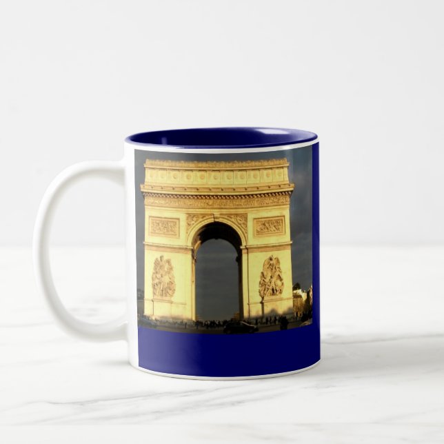 Arc D'Triomphe Two-Tone Coffee Mug (Left)